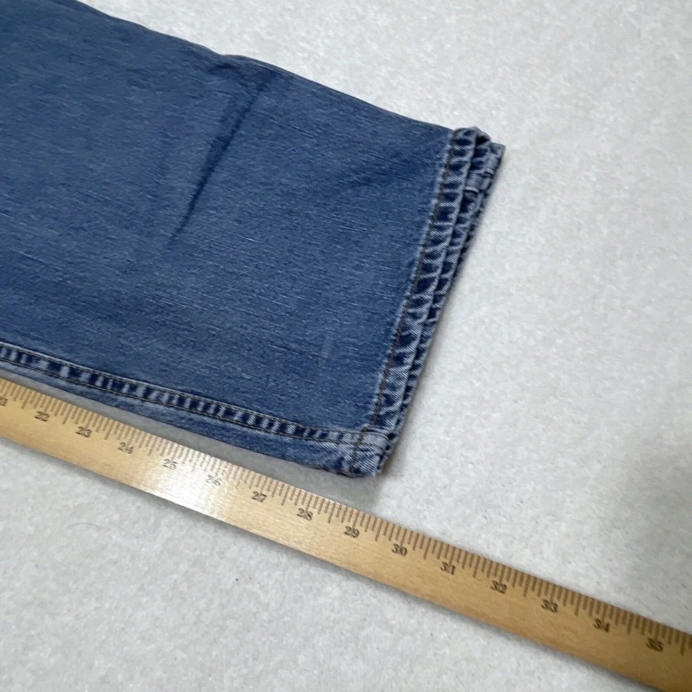 Vintage Levi's 505 Men's Jeans W38 L32 Blue Straight Regular 2001 Black Batwing